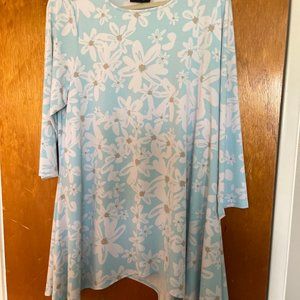 Sunflower Printed Asymmetrical-Hem Tunic Top, Created for Macy's